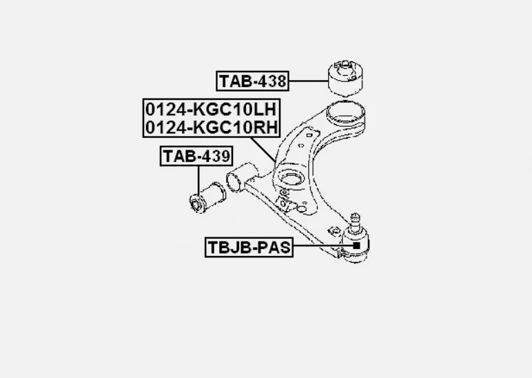 Brazo de control derecho Daihatsu Materia 2005 48068-B1010 Foto 2 de 2