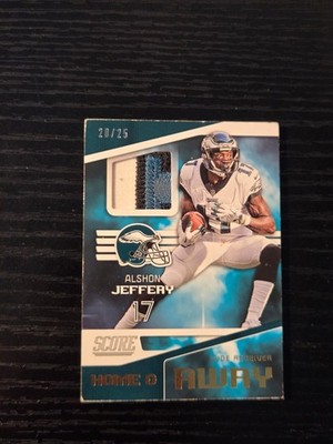 Alshon Jeffery 20/25 patch Eagles football card