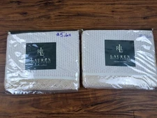 Ralph Lauren Home HEARTLAND Pattern King Flat Sheet - Lot of 2 See Pictures Read