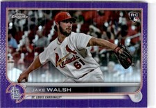 2022 Topps Chrome Update #USC156 Jake Walsh Purple Refractor