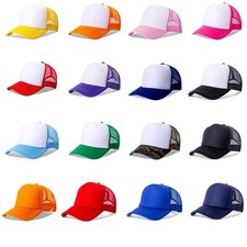 1PC Adjustable Mesh Baseball Cap Snapback Trucker Hat Unisex Summer Casual