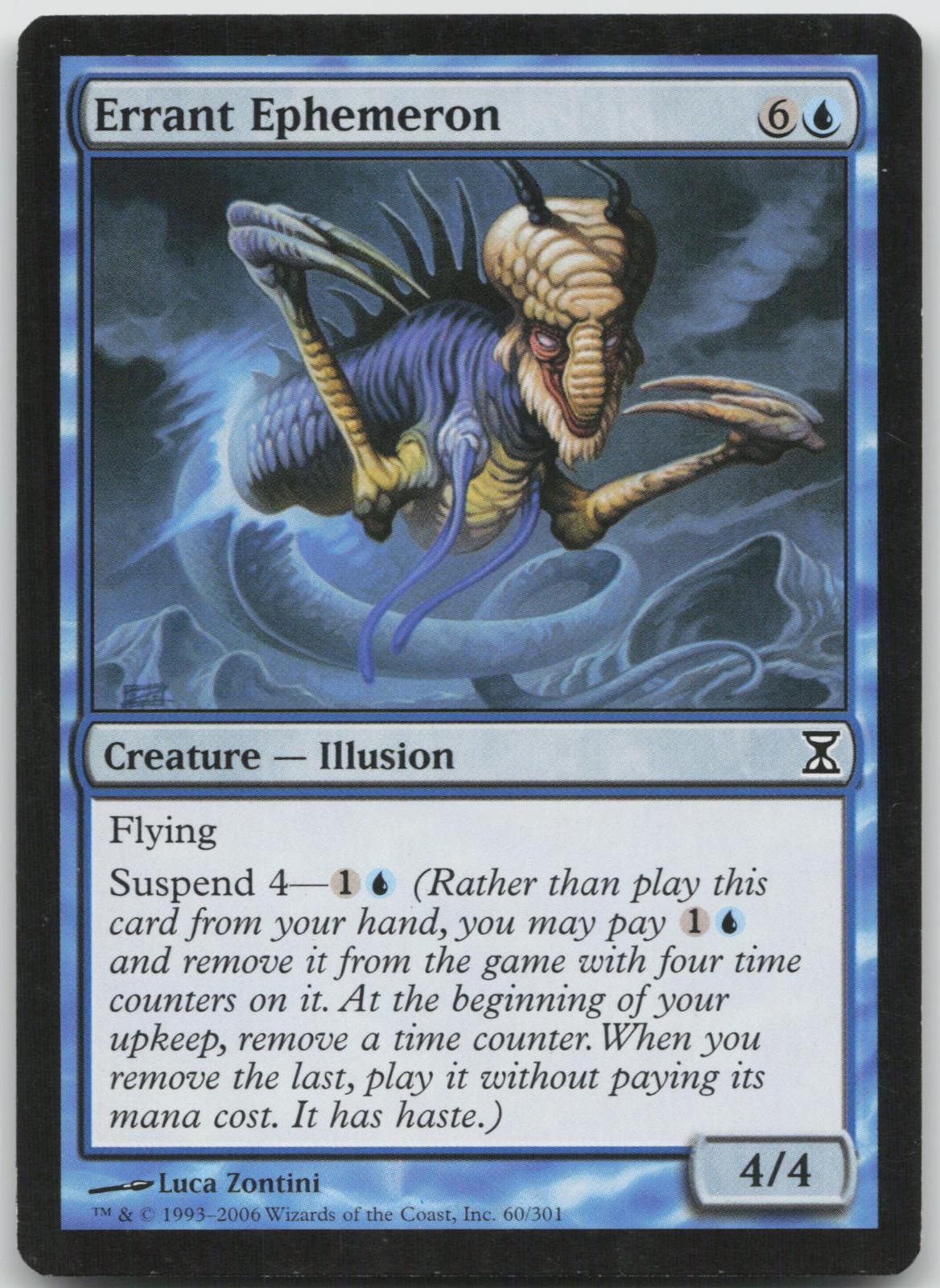MP Errant Ephemeron 60 Common Time Spiral Magic: The Gathering 2006