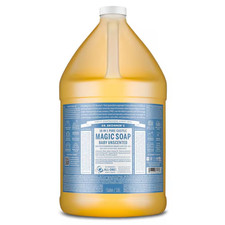 Dr. Bronner's Pure-Castile Soap Baby Unscented 128 fl.oz 1 gallon
