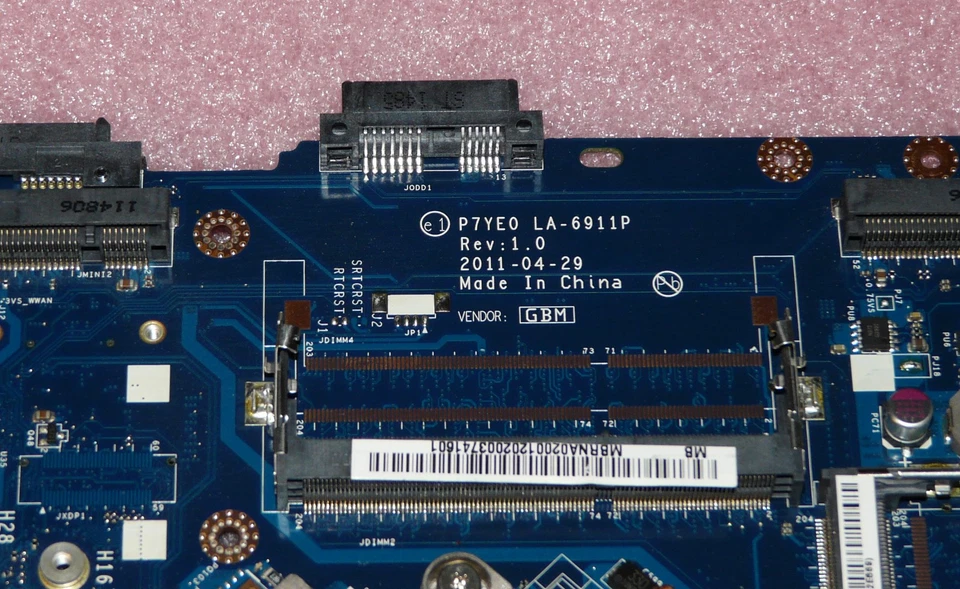 ACER ASPIRE 7750G Mainboard P7YE0 LA-6911P Rev:1.0 Intel i5-2450M / AMD HD 6850M - Bild 4 von 4