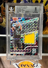2023-24 Panini Spectra LeBron James Interstellar Max Impact GU Patch /75 BGS 8