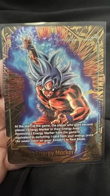 DBS Fusion World 2nd Anniversary GOLD Energy Marker Ultra Instinct Goku E-127 
