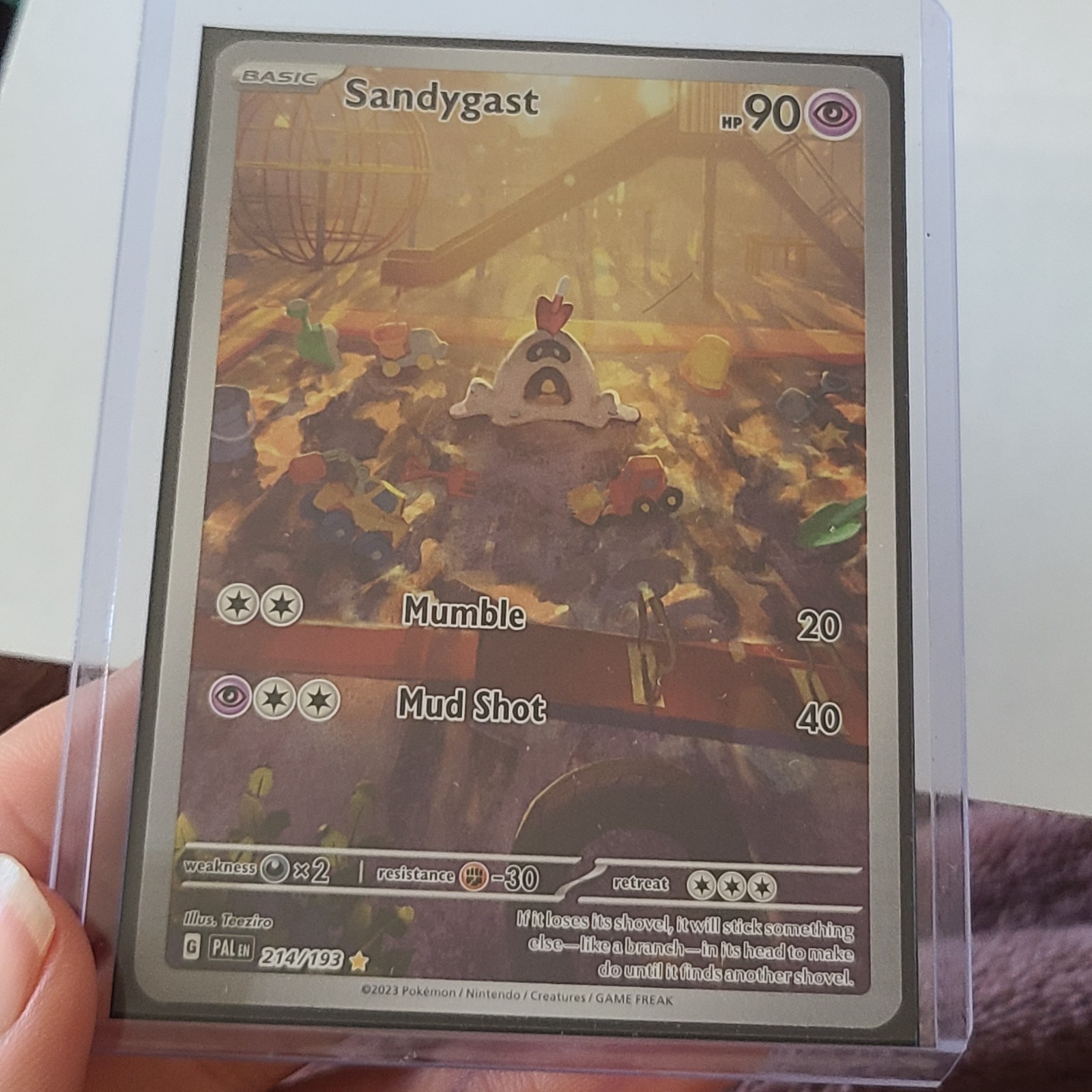 Pokémon Sandygast 214/193 Sv02: Paldea Evolved Holo