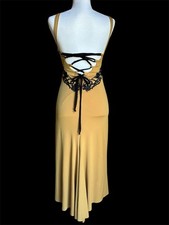 Elegant Backless Dress with Lace-Up Detail