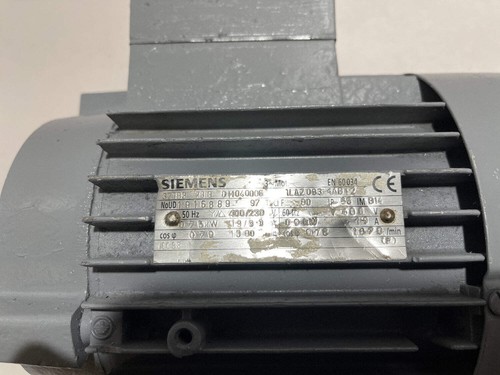 SIEMENS HP: 3/4, PH3, 460 VOLTIOS: RPM: 1670 - Imagen 2 de 2