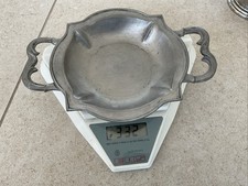 Ältere Zinnschale, Gewicht  332g Durchmesser 15,5 cm, mit Stempel 92%