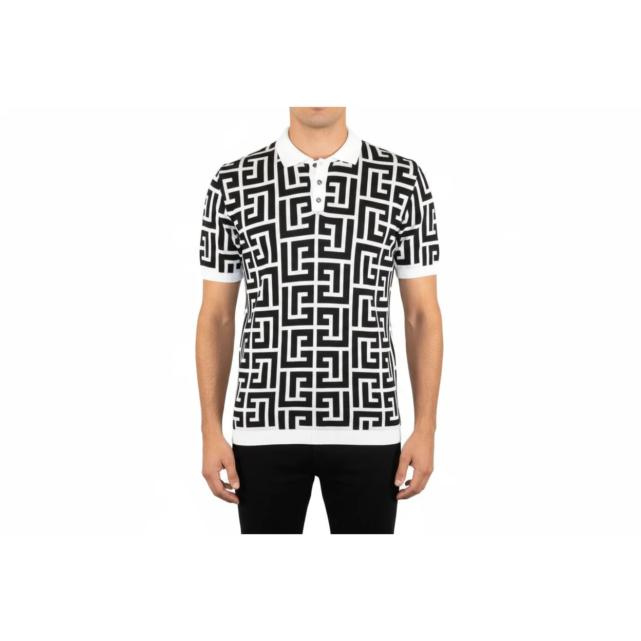 Men's Sports Shirt LCR MIZUMI Soft Cotton Blend Fashion Polo Style 11170-A Black