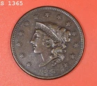 Photo of a 1837-P Large Cent from an eBay listing that sold on Jul 18, 2026