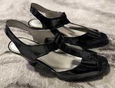 Ladies Life Stride Black Heels Shoes 9