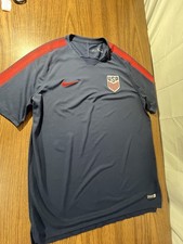 Nike Dry Fit XL USA Soccer USMNT Training Shirt Blue 534925-451 Excellent Condit
