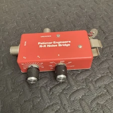 TESTED PALOMAR ENGINEERING R-X NOISE BRIDGE RED CASE Excellentl Condition