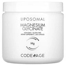 2 X Codeage, Liposomal Magnesium Glycinate, 240 Capsules
