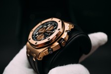 Audemars Piguet Royal Oak Offshore HALF BRICK GOLD BLACK DIAL RARE 42mm 26470OR 3
