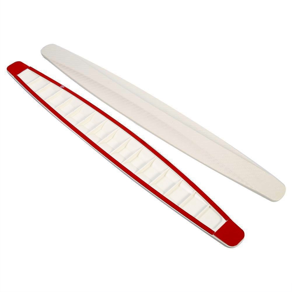 2Pcs Carbon Fiber Style Front&Rear Bumper Protector Corner Guard Scratch .