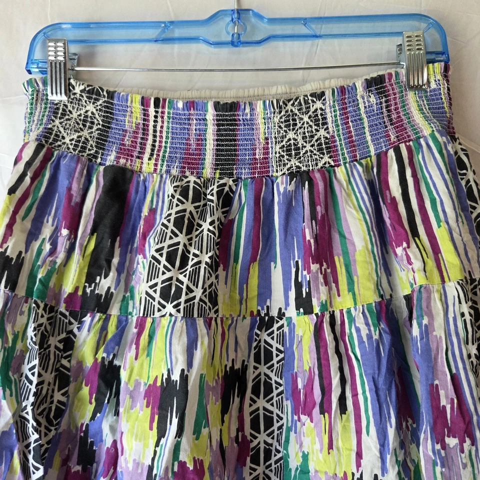 Fashion Bug A-Line Skirt Medium Knee Length Lined Pull On Multicolor A-line  - Image 2 of 4
