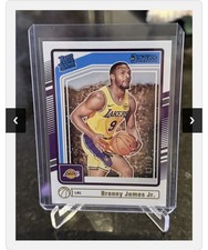 Bronny James Jr 2024 Panini Donruss Rated Press Proof Purple Rookie #243 03/10.