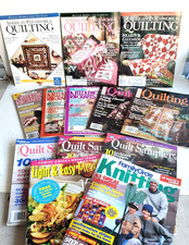 Lot of 12 American Patchwork And Quilting Magazines Quilt Sampler w patterns VTG