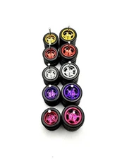 5x 1/64 Scale Mix 5 Slot 11/13mm Wheels w/ Rubber Tire for Hot Wlz 55 Gassers