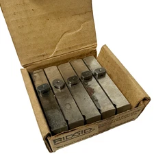 Set of (5) Ridgid 141 Pipe Threader Dies 2-1/2"-4" Pipe