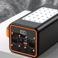 50000mAh Large Capacity Power 66W Bank Quick Charge Outdoor Mobile LED Lights