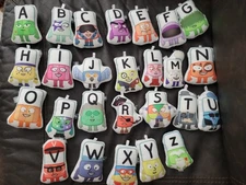 Rare Alphablocks Plushies 26 Letters A-Z, ABC Plushies, Alphabet Learning Toys