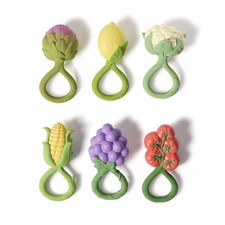   Oli  Carol  ORGANIC Veggie Rattler/Teether in  Grapes  