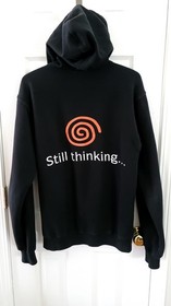 Official Sega Dreamcast "Still Thinking" Limited Edition Employee Hoodie - Rare!