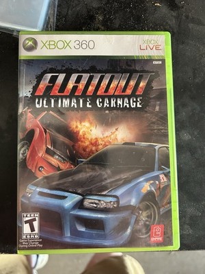 FlatOut Ultimate Carnage Microsoft (Xbox 360 2007) Complete CIB - Tested