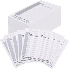 100 Packs 10 Line Football Sports Strip Cards Super Football Bowl Pool Cards, 10