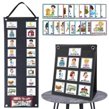 Visual Schedule for Kids with Autism Daily Routine Chart Felt Board 1 PCS