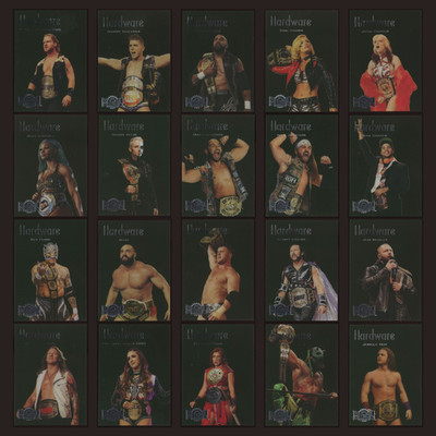 2022 SkyBox Metal Universe AEW Hardware Complete Insert Set 20 Cards Acetate SP