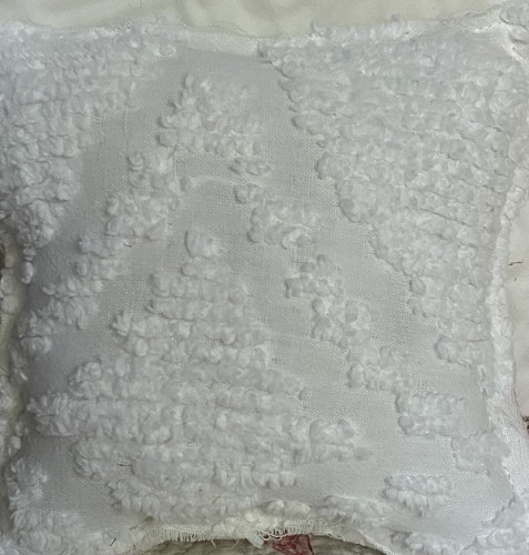 NUEVO Par de Colcha Almohada de Calabaza Hecha a Mano Colcha de Chenilla Edredón Vintage Otoño - Imagen 12 de 12