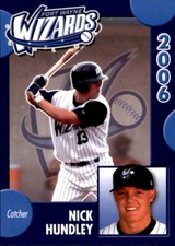 2006 Fort Wayne Wizards Grandstand #14 Nick Hundley El Paso Texas Baseball Card