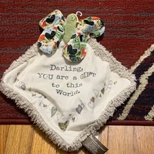 Demdaco Butterfly Garden Lovey Security Blanket Darling You Are A Gift