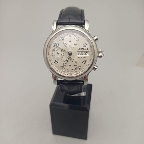Montblanc Meisterstück Chronograph Day Date 7016 Automatic Steel 38mm Excellent