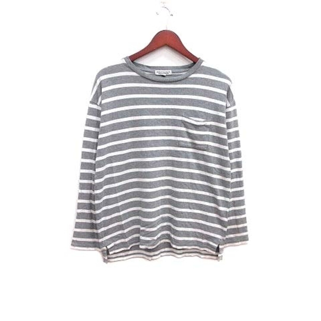 カットソー(長袖/七分) BEAUTY&amp;YOUTH UNITED ARROWS - INSCRIRE Border Big Long Sleeve Tee UNITED ARROWS /BEAUTY&YOUTH /Long Sleeve/Border Tee/Navy