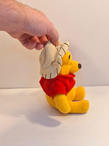 Winnie the Pooh Plush – 19cm Soft Toy – Fisherman’s Hat – Disney Cuddly Bear - Photo 2/6