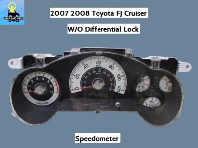 83800-35G50 07 08 FJ Cruiser Instrument Cluster Speedometer 4x2 w/o Diff Lock