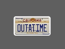 California Plate Sticker Retro Beach NEW