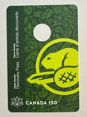 2017 Parks Canada Discovery Pass 150 Anniversary Collector Card