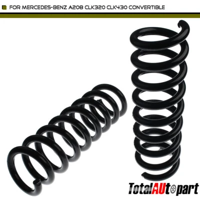 2x Rear Left & Right Coil Springs for Mercedes-Benz A208 CLK320 CLK430 1998-2002 - Image 1 of 4