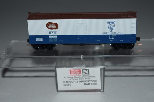 Spur N MTL 49550 Bangor & Aroostook 40' Single Door Reefer 6006 C46587 | Zustand: Used