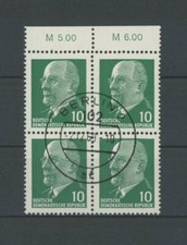 DDR ULBRICHT 846 X x I 3 OR3 OR-4er-BLOCK ideal gest. Mi 52.- m2079