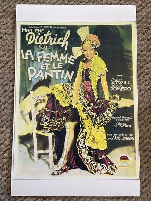 Marlene Dietrich La Femme Et Le Pantin  Poster 11 x 17   (62)