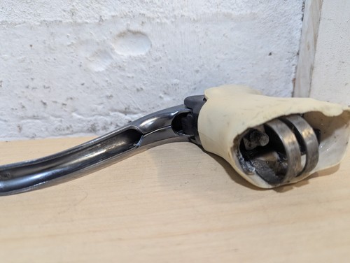 VINTAGE 80'S SHIMANO EXAGE ACTION BL-A351 AERO BRAKE LEVERS WHITE HOODS - Picture 11 of 13