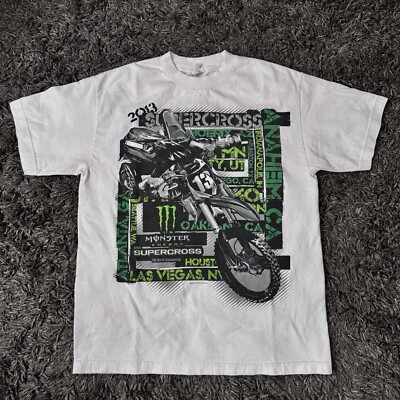 AMA Motocross Supercross T Shirt FIM 2013 Monster Men s M